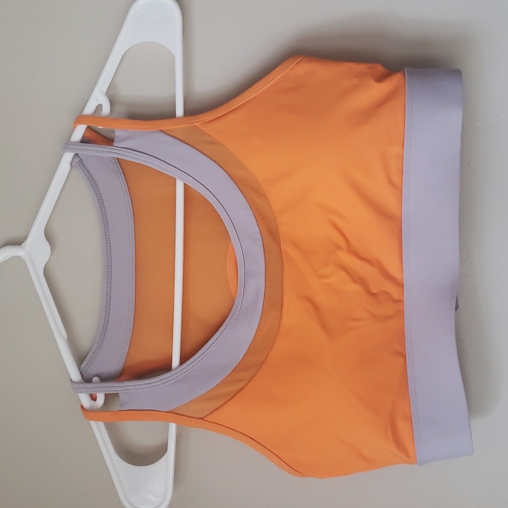 Zyia new w/o tags, tangerine high neck, keyhole back, sports bra